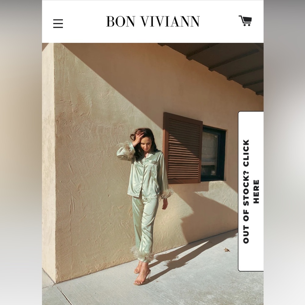 Bon Viviann Women's Green Satin Pajama Set